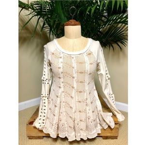 Free People New Romantics Knit Blouse